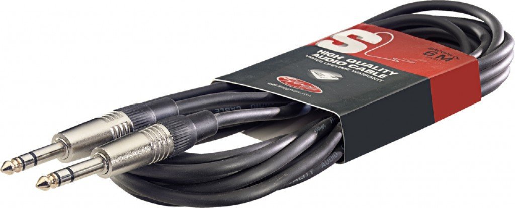 Stagg 20ft. Deluxe Audio Cable - Stereo Phone Plug / Stereo Phone Plug - LeoForward Australia