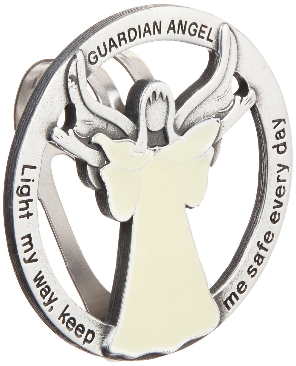  [AUSTRALIA] - Cathedral Art Glow in The Dark Guardian Angel Visor Clip, Light My Way