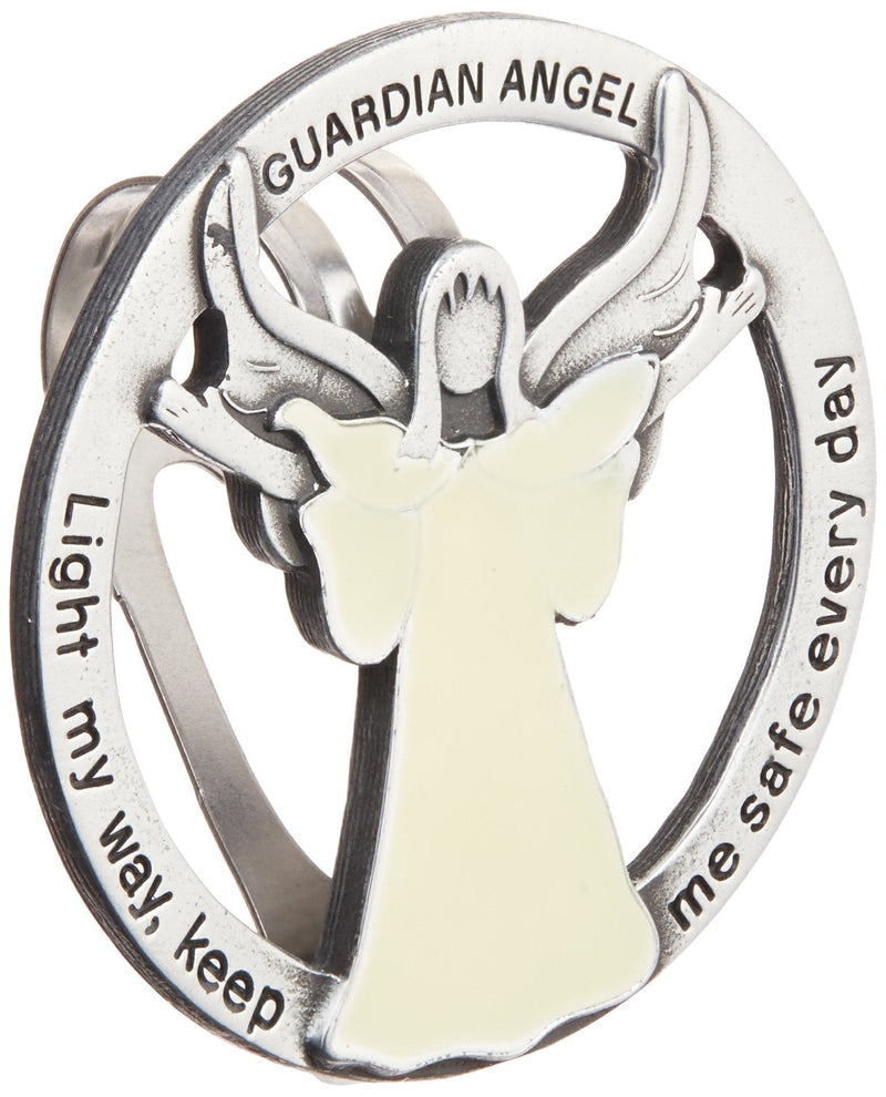  [AUSTRALIA] - Cathedral Art Glow in The Dark Guardian Angel Visor Clip, Light My Way