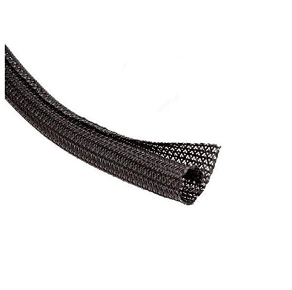  [AUSTRALIA] - TechFlex F6N0.25BK Flexo F6 General Purpose 1/4-inch Braided Cable Sleeve, Black - 20 Feet