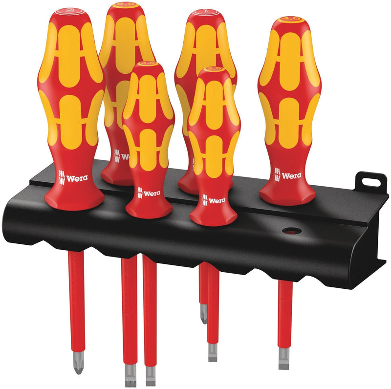  [AUSTRALIA] - Wera Kraftform Plus 160i/6 Insulated Professional Screwdriver Set, 6-Piece Null