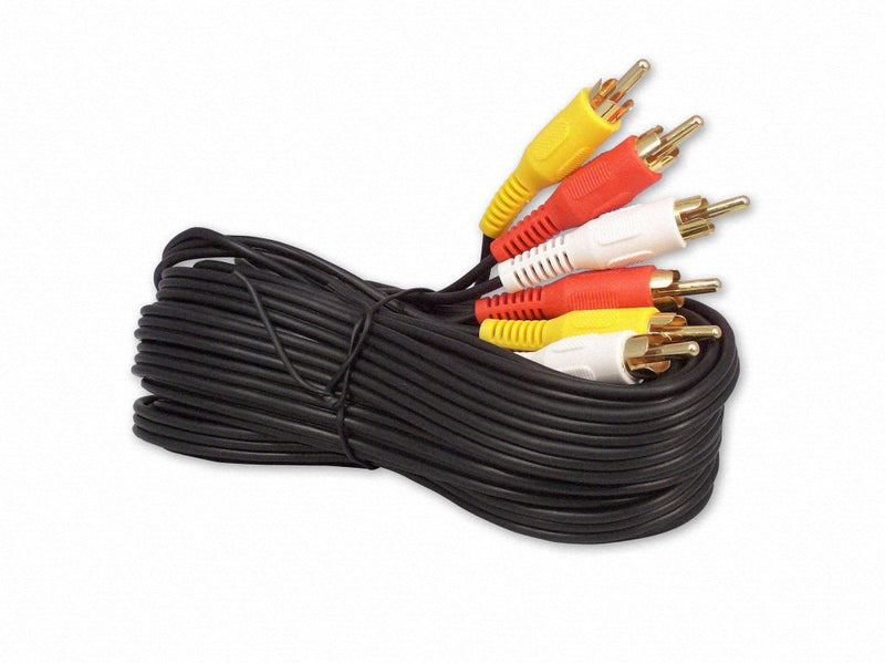 Your Cable Store 25 Foot RCA Audio/Video Cable 3 Male to 3 Male 25 feet - LeoForward Australia
