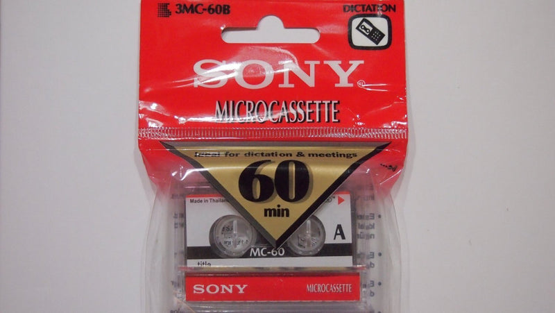 Sony 60 Minute Blank Microcassette Tapes MC-60, Set of 3 - LeoForward Australia