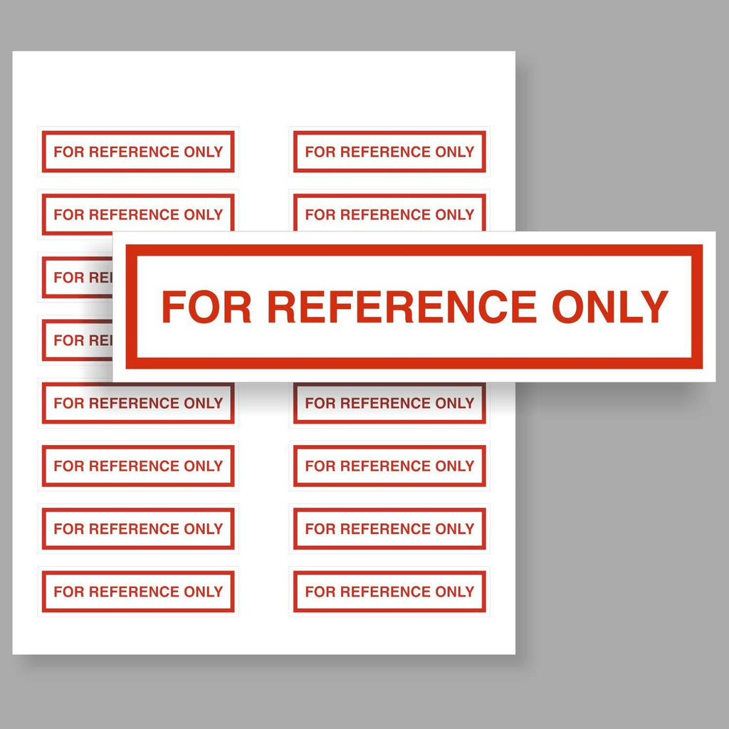SmartSign “for Reference ONLY” Write-On Vinyl Removable Label | 2" x 0.5" Pack of 160 - LeoForward Australia