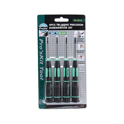  [AUSTRALIA] - Eclipse Tools SD-081G Pro's Kit Tri-Wing Precision Screwdriver Set with 4 Pieces