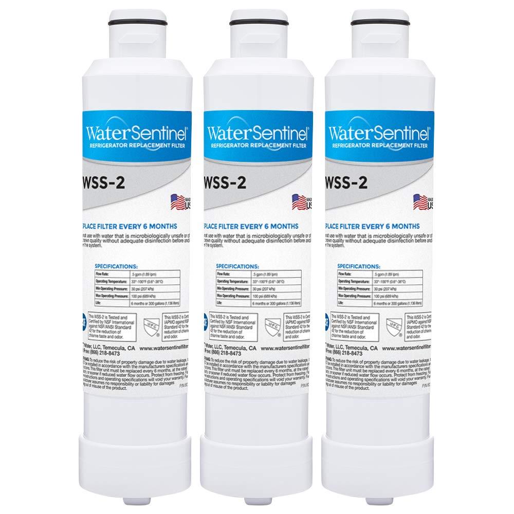 WaterSentinel WSS-2 Refrigerator Replacement Filter: Fits Samsung HAFCIN Filters (3-Pack),Blue - LeoForward Australia