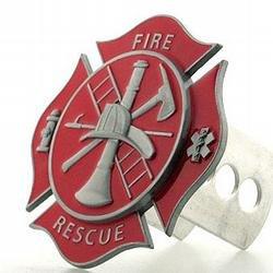  [AUSTRALIA] - Fire Fighter's Cross Hitch Cover Fits Standard Trailer Hitches Rust-Proof Zinc