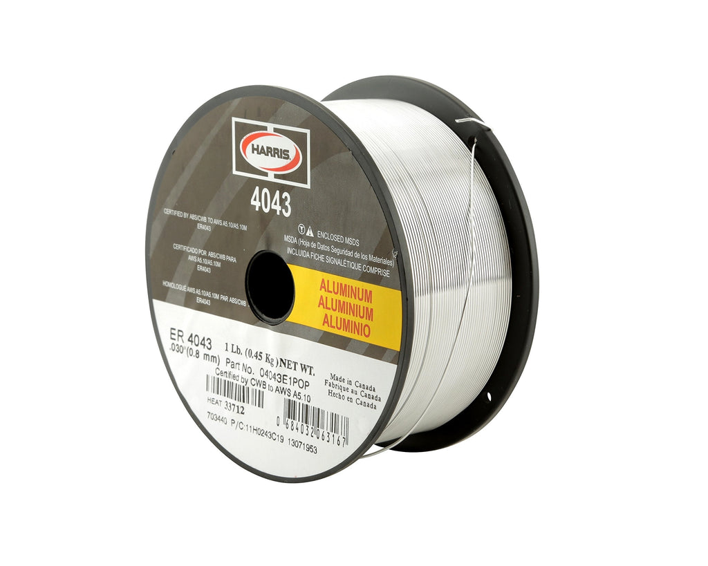  [AUSTRALIA] - Harris 0404321 4043 Aluminum MIG Welding Wire, 3/64" x 1 lb. Spool (20 lb. Cartons)