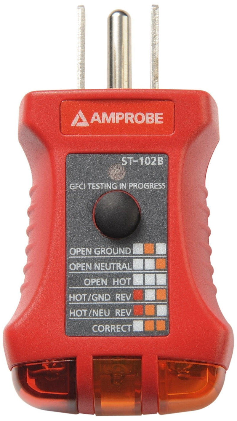 Amprobe ST-102B Socket Tester with GFCI ST-102B GFCI Socket Tester - LeoForward Australia