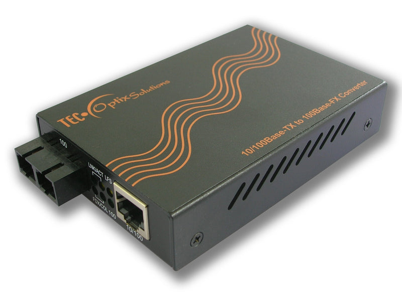  [AUSTRALIA] - Lynn Electronics MC-120SC-SM 10/100 SC Single-mode TEC Optix Solutions Media Converter