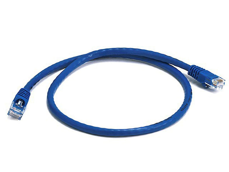  [AUSTRALIA] - Monoprice Cat5e Ethernet Patch Cable - Network Internet Cord - RJ45, Stranded, 350Mhz, UTP, Pure Bare Copper Wire, 24AWG, 2ft, Blue