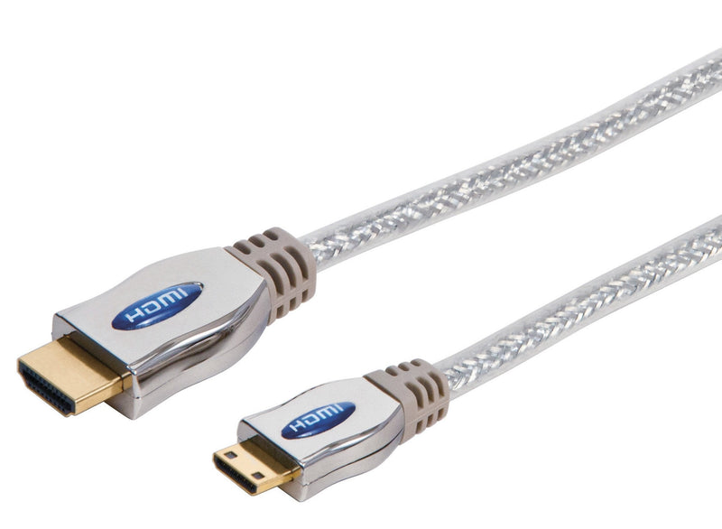 AmerTac - Zenith VH3003HDMN 24K Gold Premium High Speed HDMI/HDMI Mini Connector Cable 3 Feet - LeoForward Australia