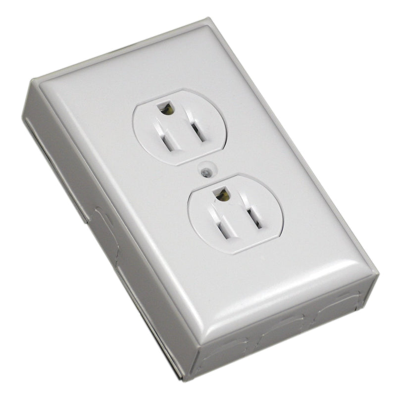  [AUSTRALIA] - Legrand - Wiremold BW2-D Metal Raceway Outlet Box, White Outlet + Box