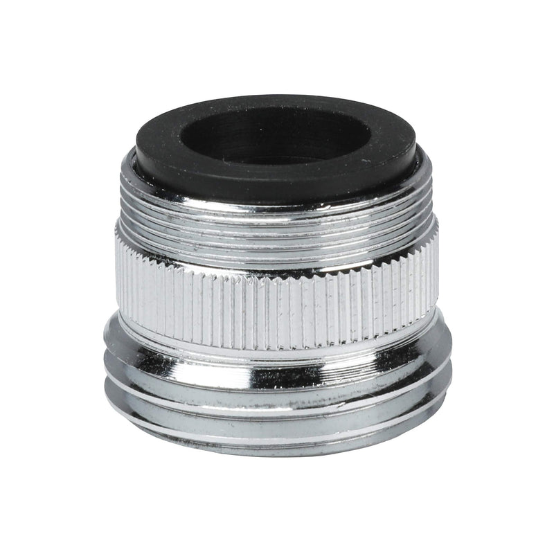  [AUSTRALIA] - DANCO Multi-Thread Garden Hose Adapter for Male to Male and Female to Male, Chrome, 1-Pack (10513)