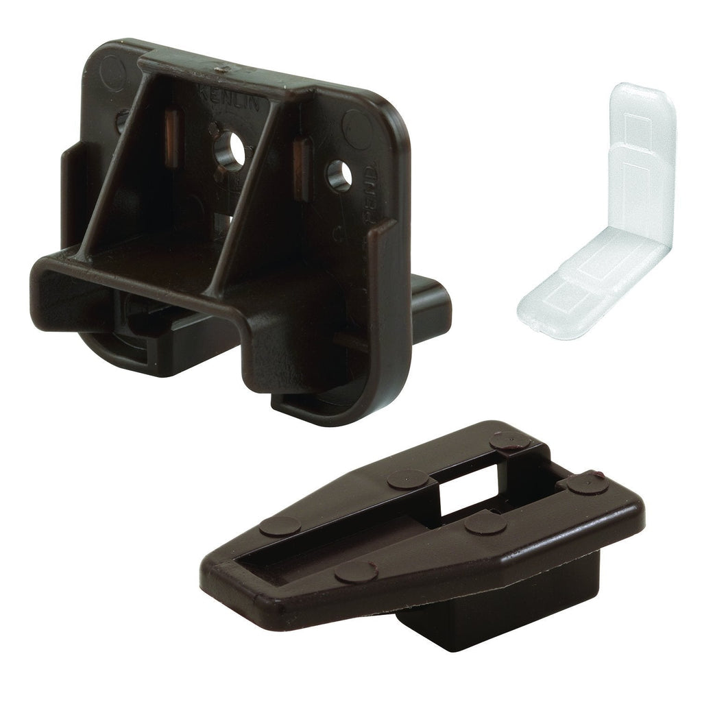 Slide-Co 223887 Drawer Track Guide and Glides – Replacement Furniture Parts for Dressers, Hutches and Night Stand Drawer Systems (Pack of 2),Brown 1 - LeoForward Australia