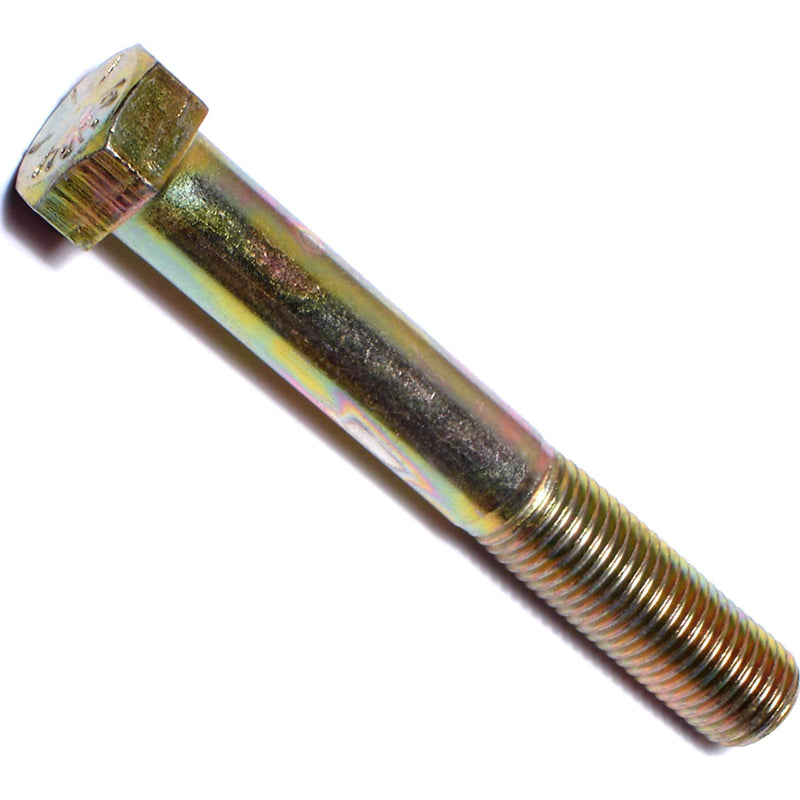  [AUSTRALIA] - Hard-to-Find Fastener 014973253226 Grade 8 Fine Hex Cap Screws, 7/16-20 x 3, Piece-5 , yellow 7/16-20 x 3-Inch