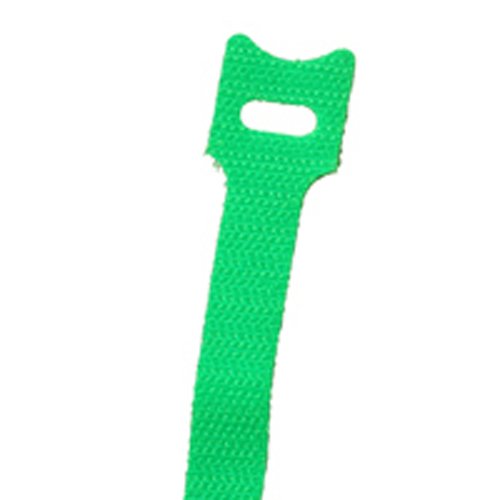  [AUSTRALIA] - NTE Electronics 04-1040HL5 Nylon/Polypropylene Hook and Loop Cable Ties, 40 lb. Tensile Strength, 9.45" Length, 0.510" Width, Green (Pack of 10)