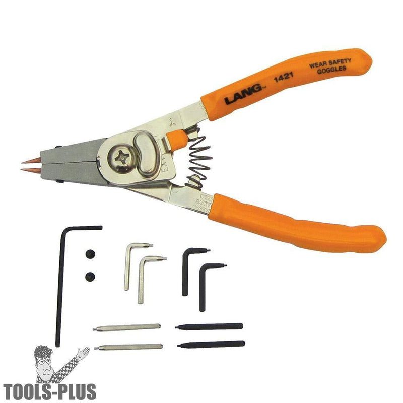  [AUSTRALIA] - Lang Tools 1421 Internal/External Quick Switch Retaining Ring Pliers