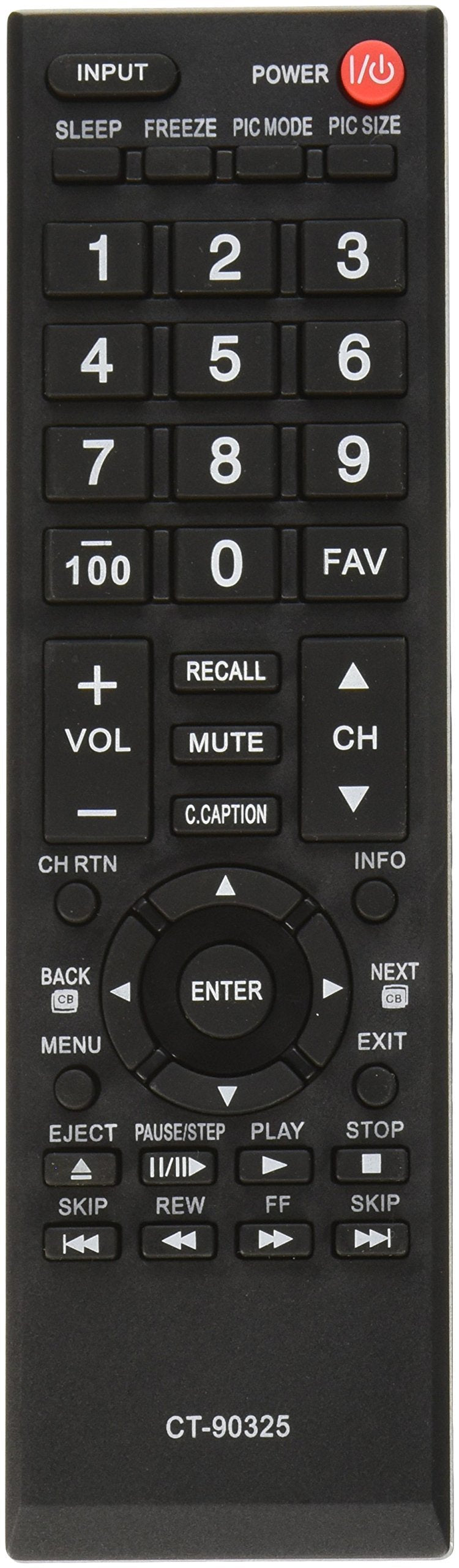 Nettech CT-90325 Lcd Tv Remote Control for Toshiba - LeoForward Australia