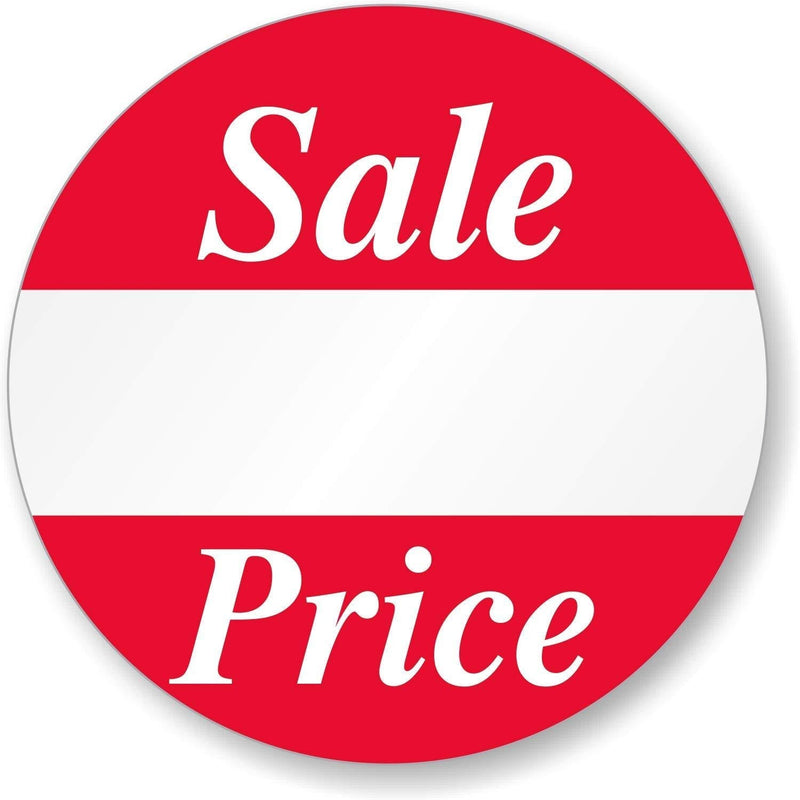 SmartSign "Sale Price" Roll of 500 Circular Removable Labels | 1" x 1" Semi-Gloss Paper - LeoForward Australia