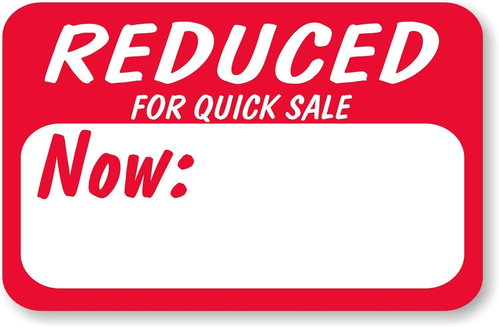 SmartSign "Reduced" Sale Price Label | 1.125" x 1.625" Semi-Gloss Paper, 500 Labels/Roll - LeoForward Australia