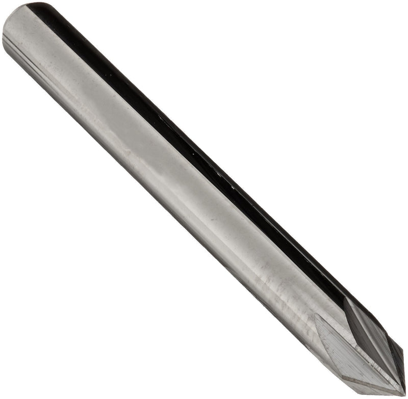 KEO 55781 Solid Carbide Single-End Countersink, Uncoated (Bright) Finish, 6 Flutes, 60 Degree Point Angle, Round Shank, 3/16" Shank Diameter, 3/16" Body Diameter - LeoForward Australia