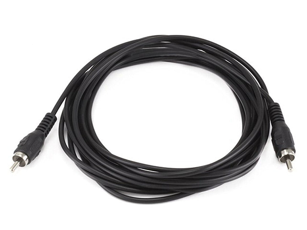 Monoprice 100654 12-Feet RCA Plug/Plug M/M Cable, Black 12 Feet - LeoForward Australia