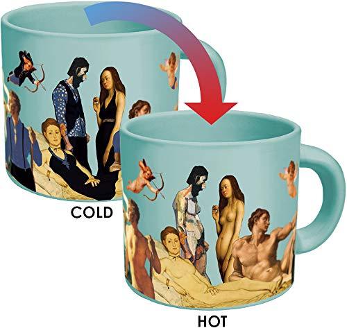  [AUSTRALIA] - Great Nudes Heat Changing Coffee Mug - Add Hot Liquid and Watch the Figures Change From Prudes to Nudes - Comes in a Fun Gift Box Blue