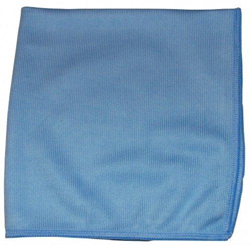 [AUSTRALIA] - CPI MGLASS Glass Cleaning Microfiber Cloth, 16-Inch x 16-Inch, Blue (Pack of 12)