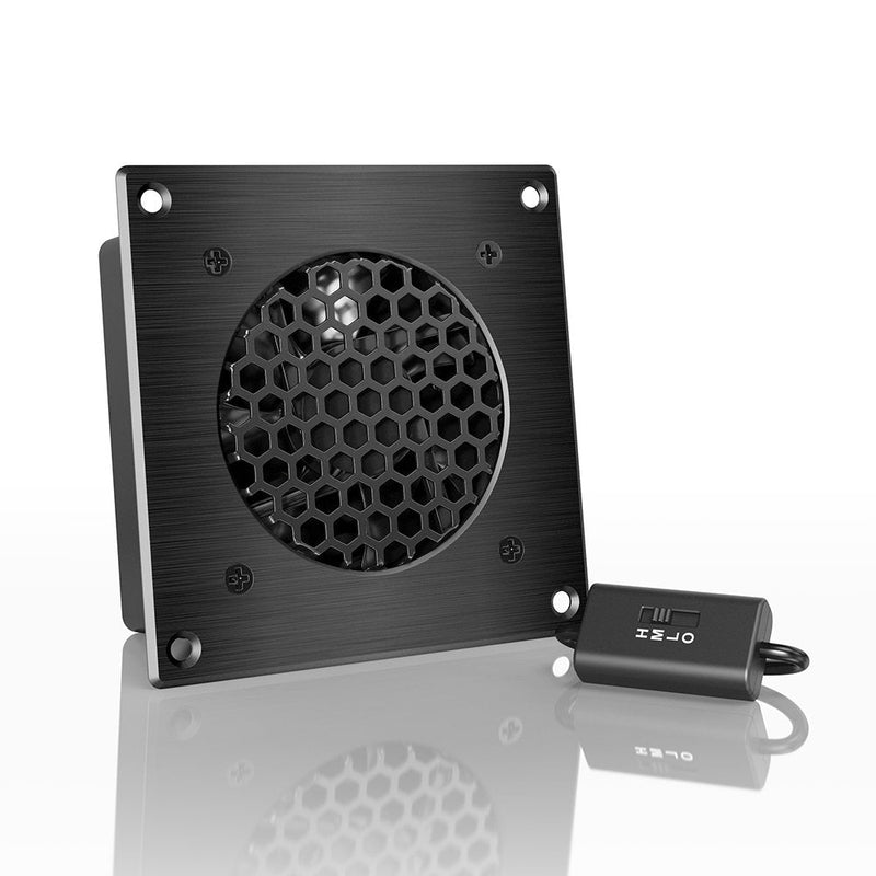 [AUSTRALIA] - AC Infinity AIRPLATE S1, Quiet Cooling Fan System 4" with Speed Control, for Home Theater AV Cabinets Single 80