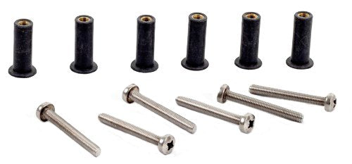  [AUSTRALIA] - Pack of 6 H2o Kayaks M5 Neoprene Well Nut Inc Stainless Steel Pozi Screw (Pack 6) Long Type D