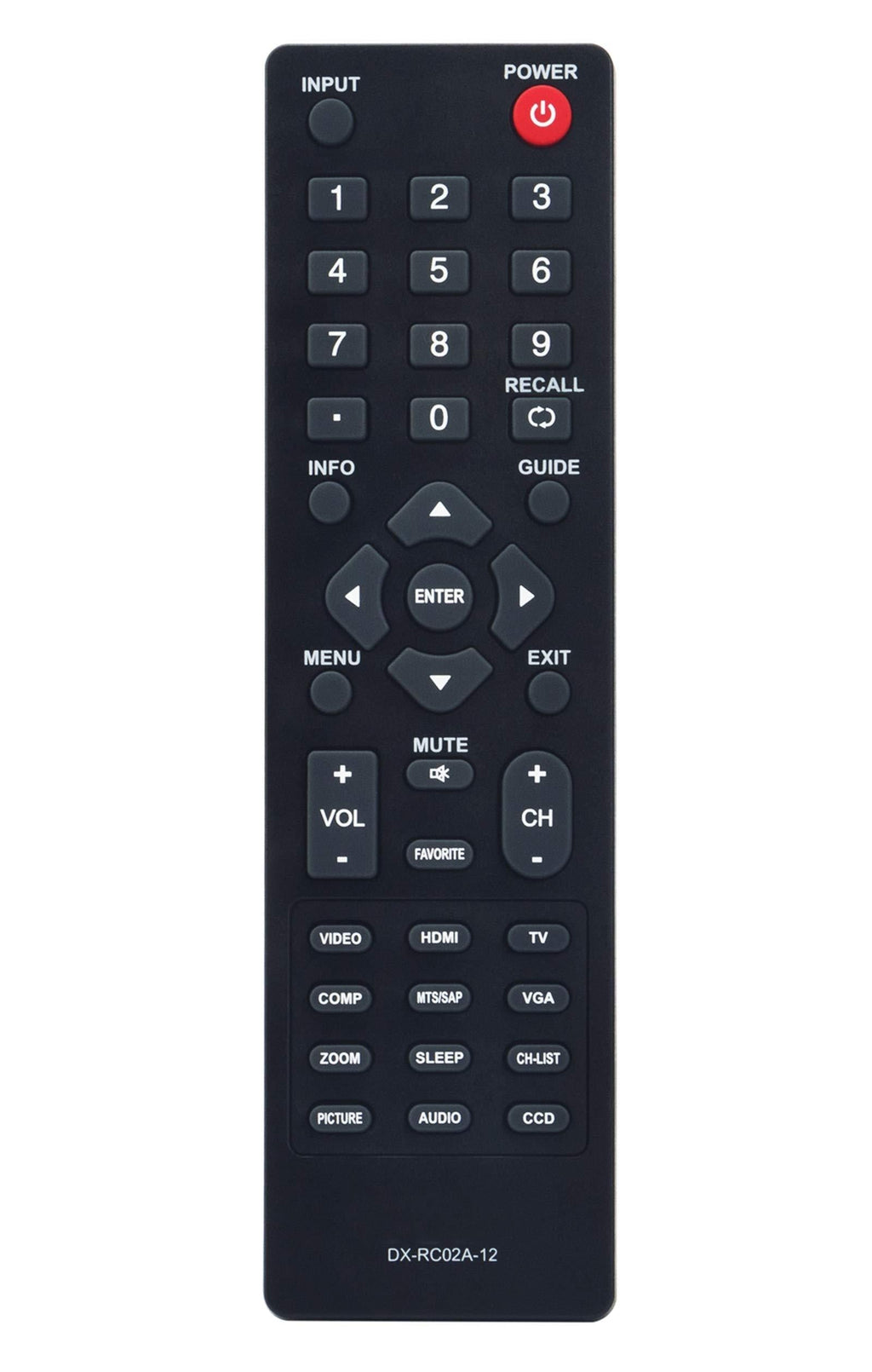 New Original DYNEX DX-RC02A-12 LCD LED TV Remote For DX-42E250A12 DX-37L200A12 DX-46L261A12 DX-19L200A12 DX-32L221A12 DX-32L200A12; DX-24L200A12 DX-32E250A12 DX-40L261A12 DX-32L200A12 DX-46L262A12 DX-32L230A12; DX-46L260A12 DX-24L230A12 DX-19E220A12 DX... - LeoForward Australia