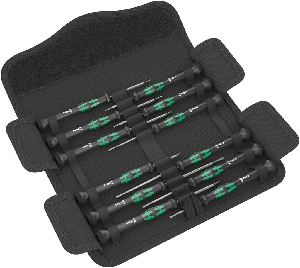  [AUSTRALIA] - Wera Kraftform Micro Screwdriver Set 12: 5 Slot 2 Ph 3 Hex 2 TX -