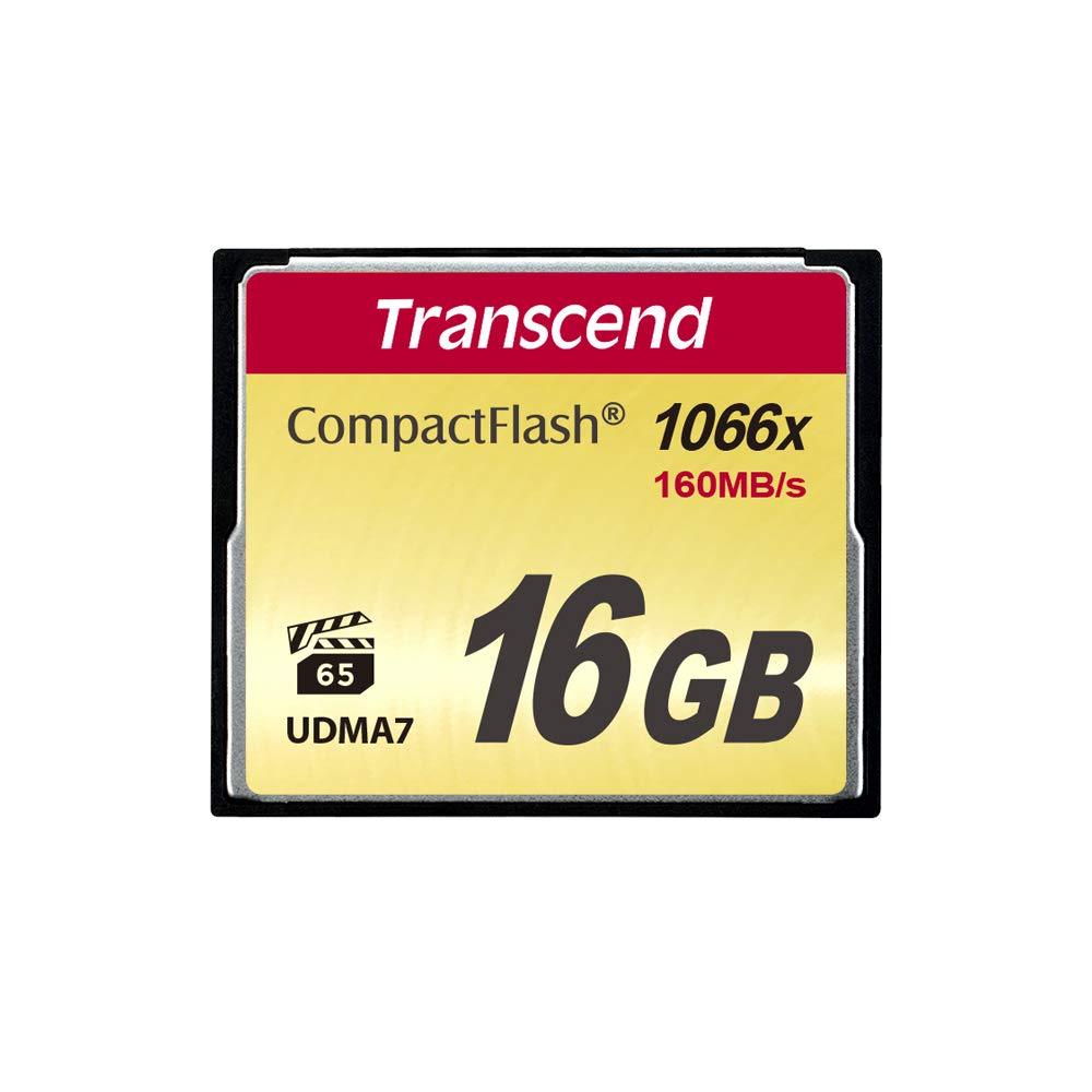  [AUSTRALIA] - Transcend 16GB CompactFlash Memory Card 1000x (TS16GCF1000) 16 GB