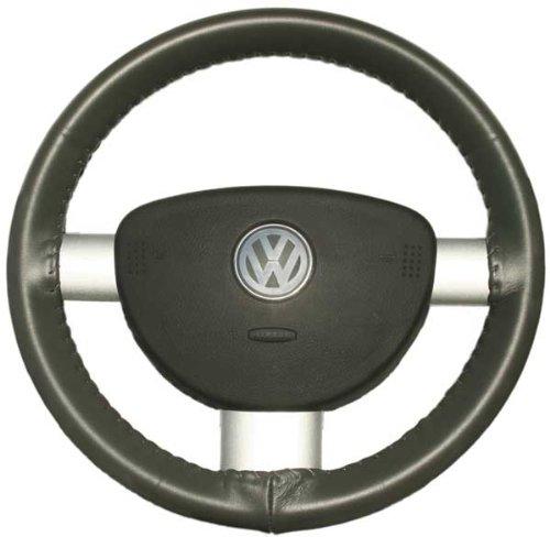  [AUSTRALIA] - Wheelskins WS10219C Genuine Leather Charcoal Size C Steering Wheel Cover