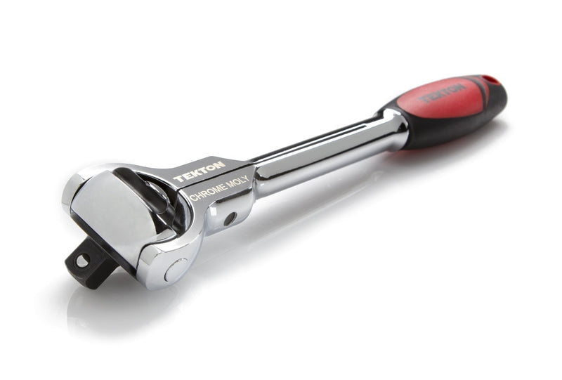  [AUSTRALIA] - TEKTON 3/8-Inch Drive by 9-Inch Quick-Release Swivel Head Ratchet, 72-Tooth Round Head | 1491