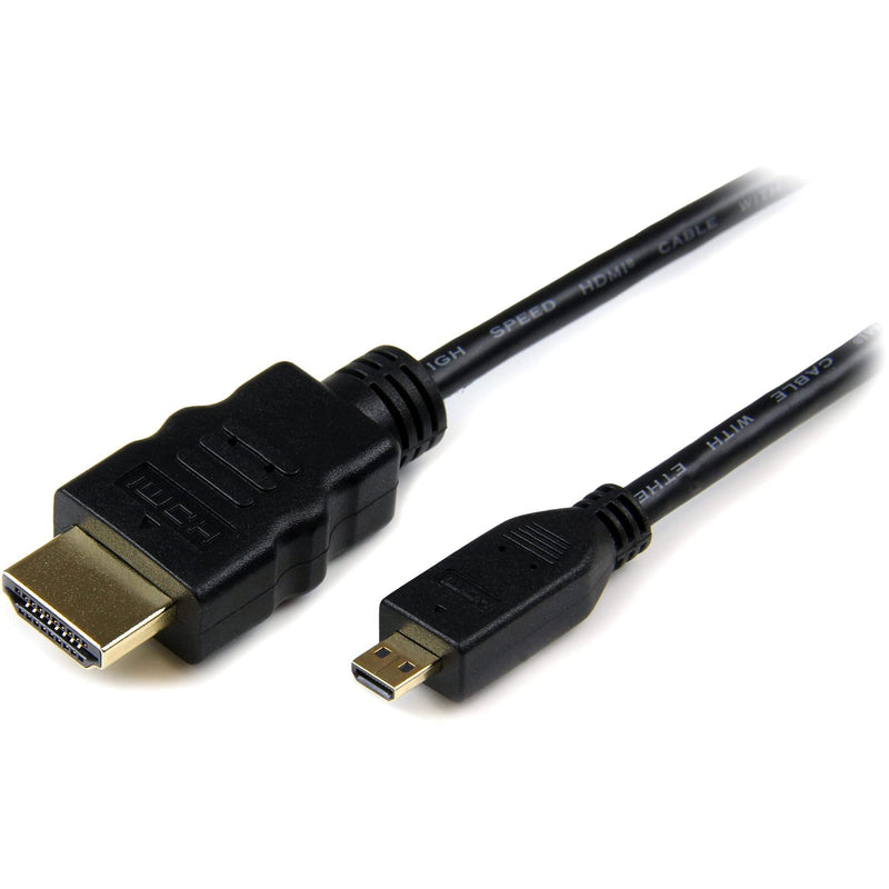 StarTech.com 3m Micro HDMI to HDMI Cable with Ethernet - 4K 30Hz Video - Durable High Speed Micro HDMI Type-D to HDMI 1.4 Adapter Cable/Converter Cord - UHD HDMI Monitors/TVs/Displays - M/M (HDADMM3M) 10 ft / 3m HDMI to Micro HDMI - LeoForward Australia