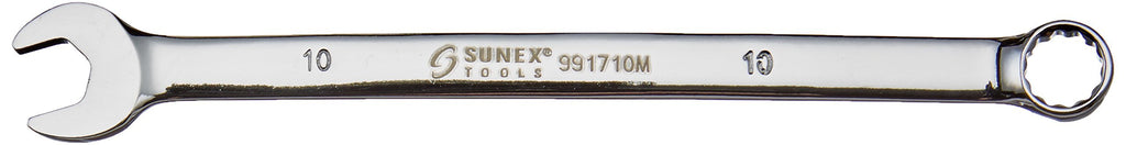 Sunex 991710MA 10mm Full Polish V-Groove Combination Wrench CRV - LeoForward Australia