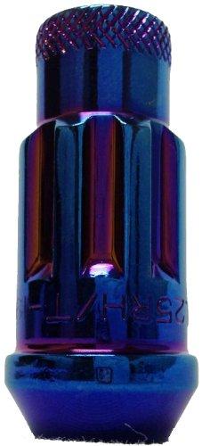 Muteki 32901UN SR48 Series Burned Blue 12mm x 1.25" Thread Size Open End Locking Lug Nut Set - LeoForward Australia