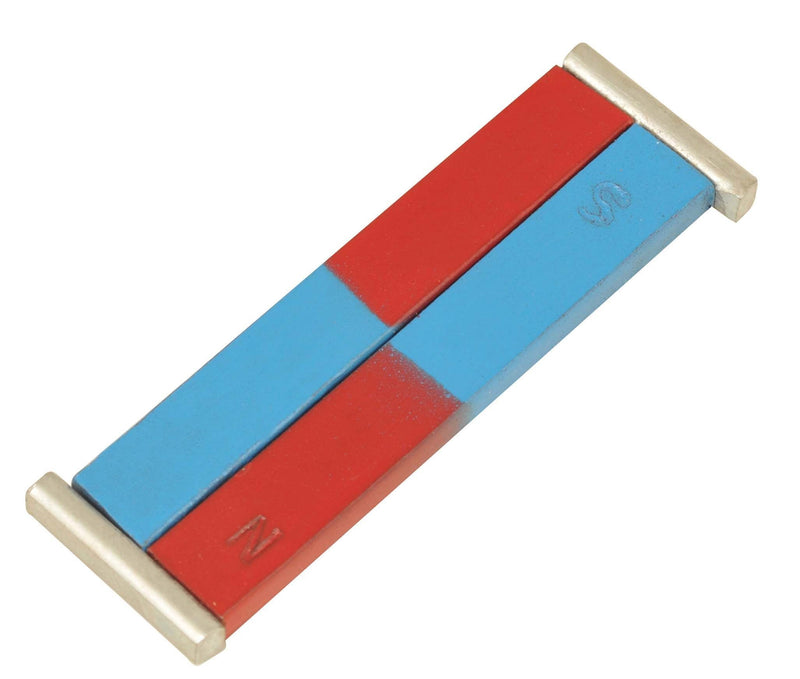 Eisco Labs Painted Blue/Red Bar Magnets - Chrome Steel, 100 x 12 x 5 mm - LeoForward Australia
