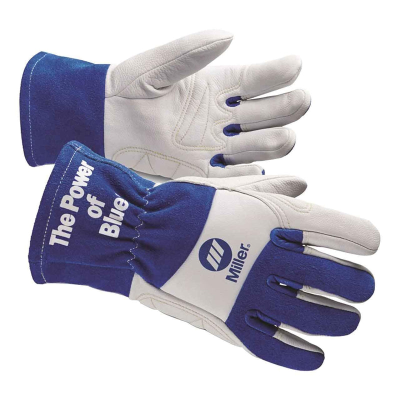  [AUSTRALIA] - Welding Gloves, M, Wing, 10In, Blue/White, PR