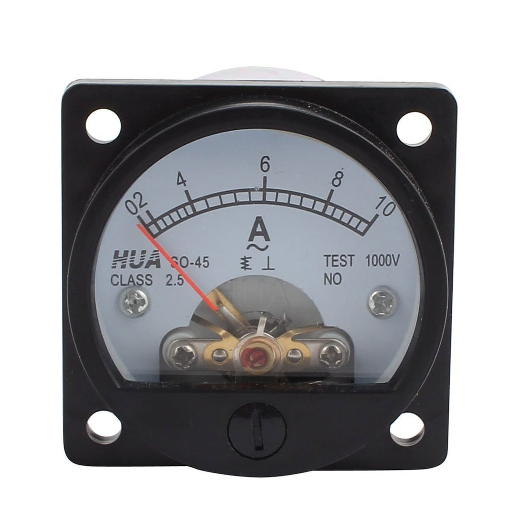  [AUSTRALIA] - uxcell Class 2.5 Accuracy AC 0-10A Round Analog Panel Meter Ammeter Black