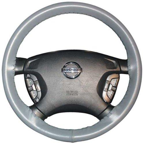  [AUSTRALIA] - Wheelskins Genuine Leather Grey Steering Wheel Cover for Chevy -Size AXX