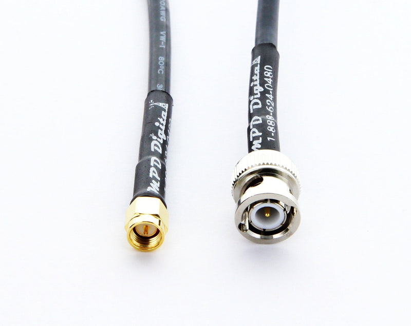 RF coaxial Cable SMA Male to BNC Male RG58 3FT of USA Made RG-58 Antenna Cable for Ham and All Radio use - LeoForward Australia