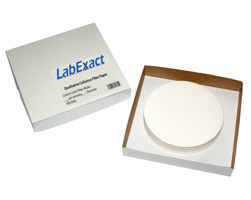 LabExact 1200236 Grade CFP2 Qualitative Cellulose Filter Paper, 8µm, 9.0cm (Pack of 100) - LeoForward Australia