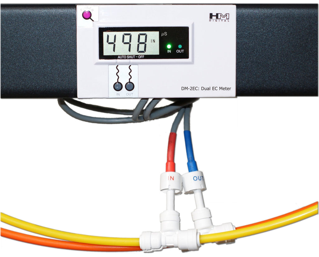 HM Digital DM-2EC Commercial In-Line Dual EC Monitor, 0-9990 µS Range, +/- 2% Readout Accuracy - LeoForward Australia
