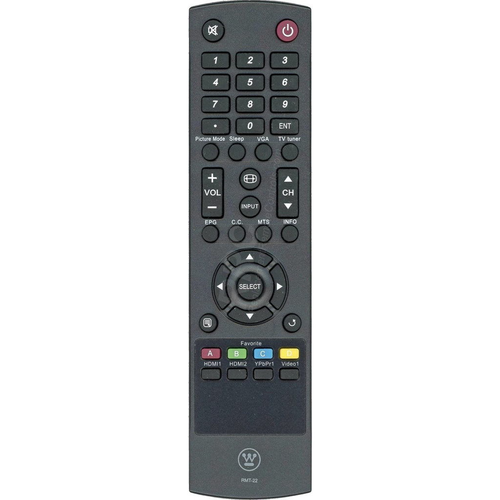 WESTINGHOUSE OEM Original Part: RMT-22 TV Remote Control - LeoForward Australia