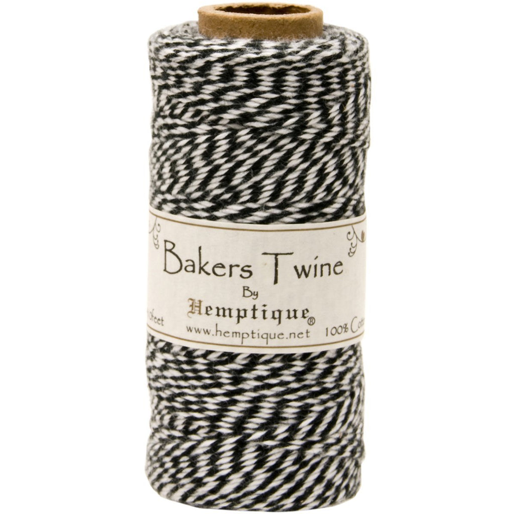  [AUSTRALIA] - Hemptique Cotton Baker's Twine Spool 2 Ply, 410-Feet, Black