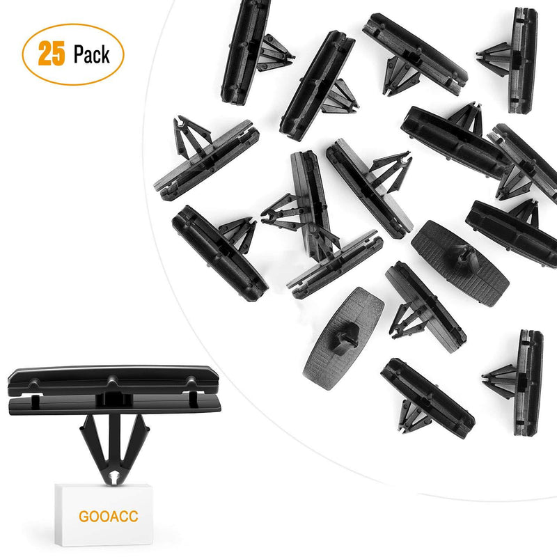  [AUSTRALIA] - GOOACC 25PCS Fender Flare Moulding Clips for Jeep Liberty Rocker for Chrysler 55157055-AA, 55157065-AA Jeep Wrangler Jeep Liberty - 25Pack