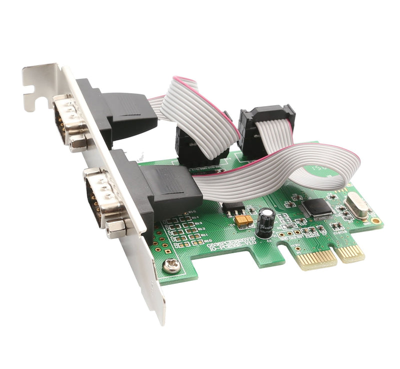  [AUSTRALIA] - IO Crest 2 Port Serial PCI-e 1.0 x 1 with Full and Low Profile Brackets SI-PEX15037